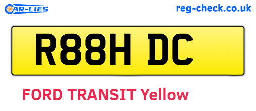 R88HDC are the vehicle registration plates.