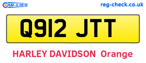 Q912JTT are the vehicle registration plates.