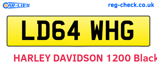 LD64WHG are the vehicle registration plates.