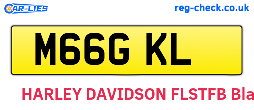 M66GKL are the vehicle registration plates.