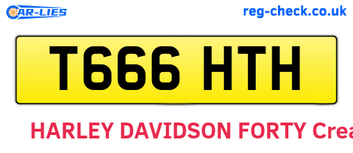 T666HTH are the vehicle registration plates.
