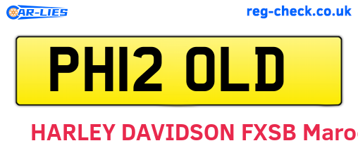 PH12OLD are the vehicle registration plates.