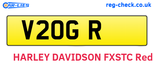 V2OGR are the vehicle registration plates.