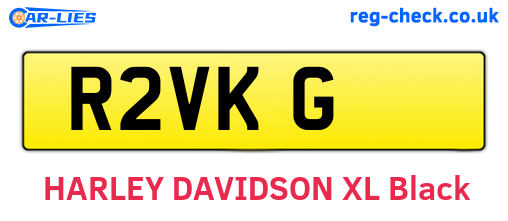 R2VKG are the vehicle registration plates.
