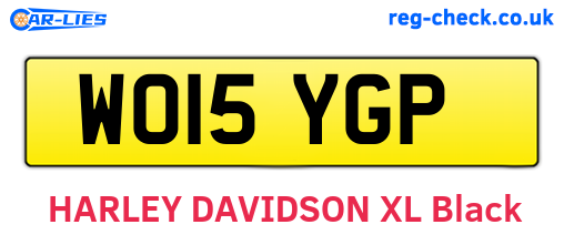 WO15YGP are the vehicle registration plates.