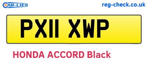 PX11XWP are the vehicle registration plates.