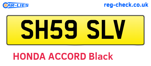 SH59SLV are the vehicle registration plates.