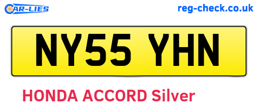 NY55YHN are the vehicle registration plates.