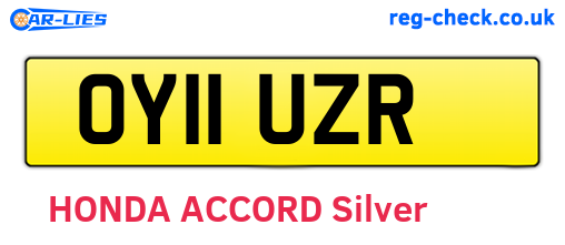 OY11UZR are the vehicle registration plates.
