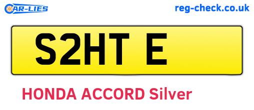 S2HTE are the vehicle registration plates.
