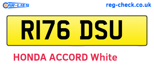 R176DSU are the vehicle registration plates.