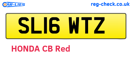 SL16WTZ are the vehicle registration plates.