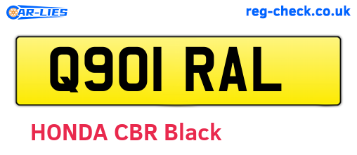 Q901RAL are the vehicle registration plates.