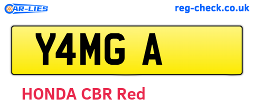 Y4MGA are the vehicle registration plates.