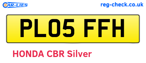 PL05FFH are the vehicle registration plates.