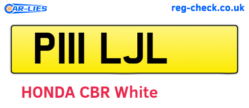 P111LJL are the vehicle registration plates.