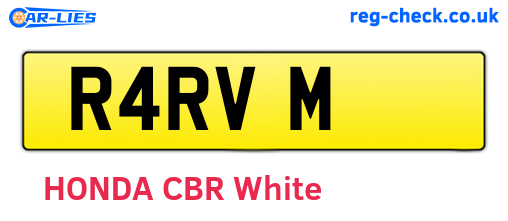 R4RVM are the vehicle registration plates.