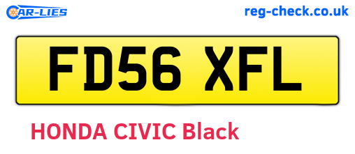 FD56XFL are the vehicle registration plates.