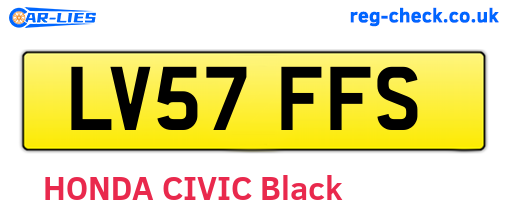 LV57FFS are the vehicle registration plates.