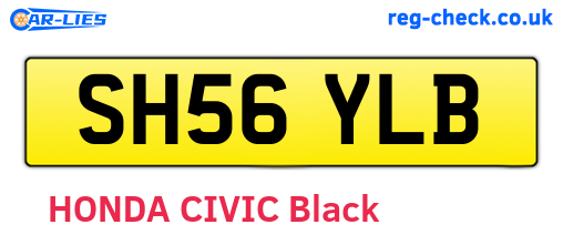 SH56YLB are the vehicle registration plates.