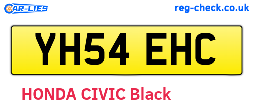 YH54EHC are the vehicle registration plates.
