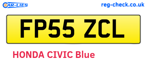 FP55ZCL are the vehicle registration plates.