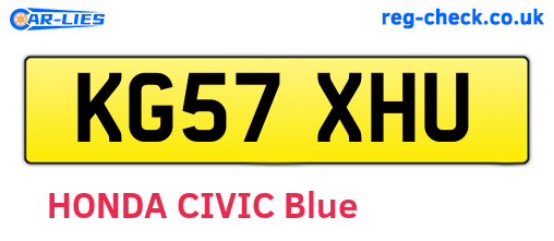 KG57XHU are the vehicle registration plates.