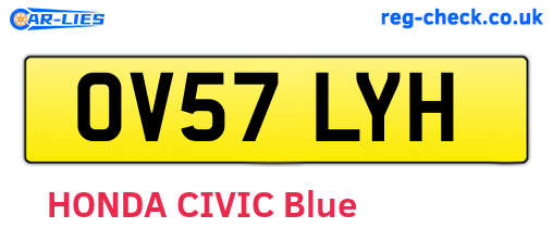 OV57LYH are the vehicle registration plates.