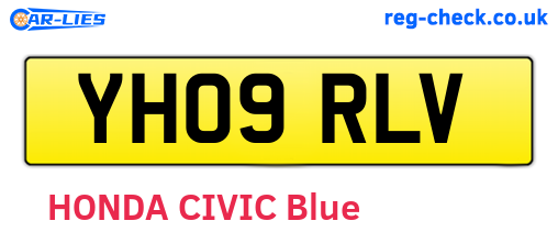 YH09RLV are the vehicle registration plates.