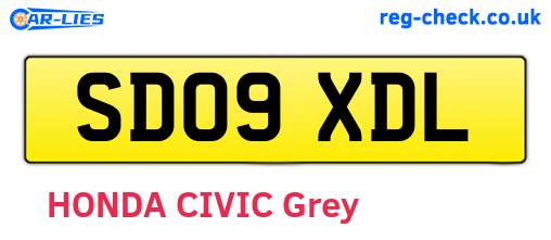 SD09XDL are the vehicle registration plates.