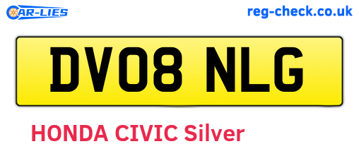 DV08NLG are the vehicle registration plates.