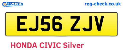 EJ56ZJV are the vehicle registration plates.