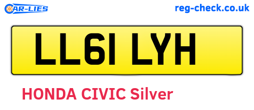 LL61LYH are the vehicle registration plates.