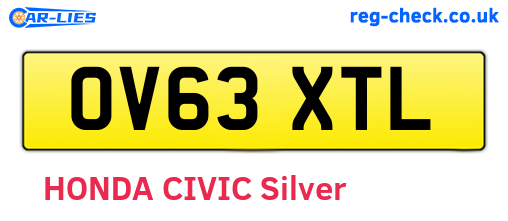 OV63XTL are the vehicle registration plates.