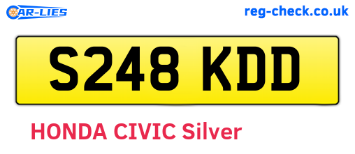 S248KDD are the vehicle registration plates.
