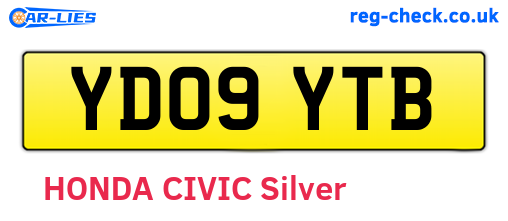 YD09YTB are the vehicle registration plates.