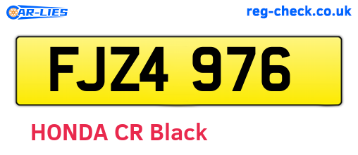 FJZ4976 are the vehicle registration plates.