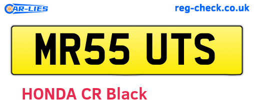 MR55UTS are the vehicle registration plates.