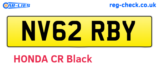 NV62RBY are the vehicle registration plates.