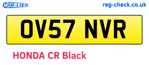 OV57NVR are the vehicle registration plates.