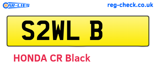 S2WLB are the vehicle registration plates.