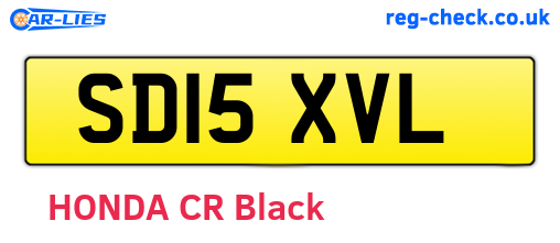 SD15XVL are the vehicle registration plates.