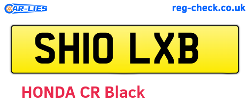 SH10LXB are the vehicle registration plates.