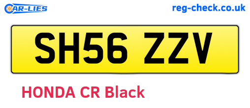 SH56ZZV are the vehicle registration plates.