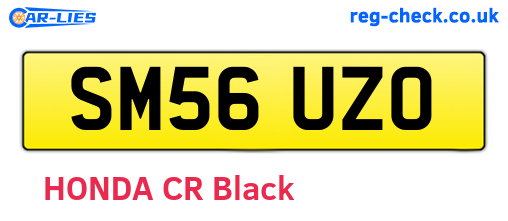 SM56UZO are the vehicle registration plates.