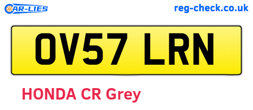 OV57LRN are the vehicle registration plates.