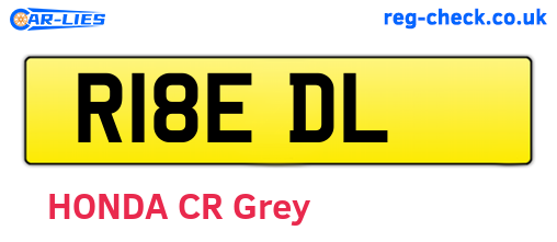 R18EDL are the vehicle registration plates.