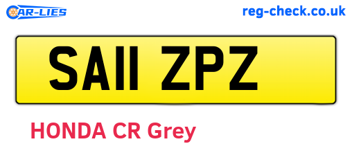 SA11ZPZ are the vehicle registration plates.