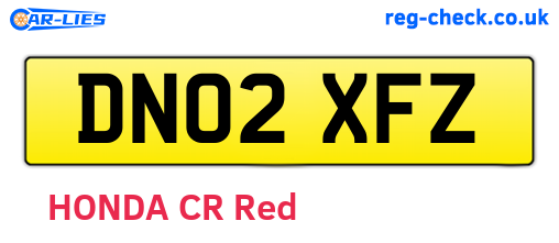 DN02XFZ are the vehicle registration plates.