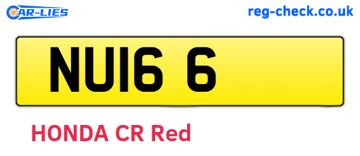 NUI66 are the vehicle registration plates.